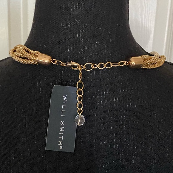 New gold metal four strand chain necklace - Picture 5 of 5